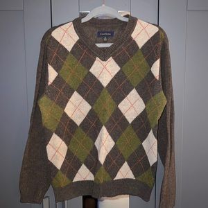 Mens Club Room Argyle Sweater. Size Small